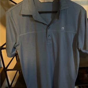 Travis Mathew Blue Performance Polo Shirt